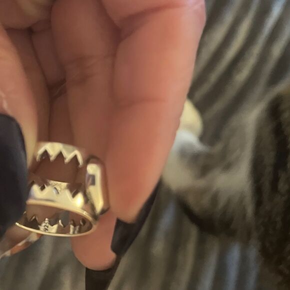 The Love is a Double Edged Sword ring in 925 silver - Picture 3 of 11